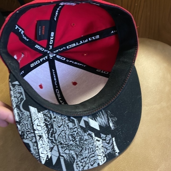 Red Bull Fighters Baseball Cap Premium Fitted 210 In Red Limited Edition - Picture 4 of 8